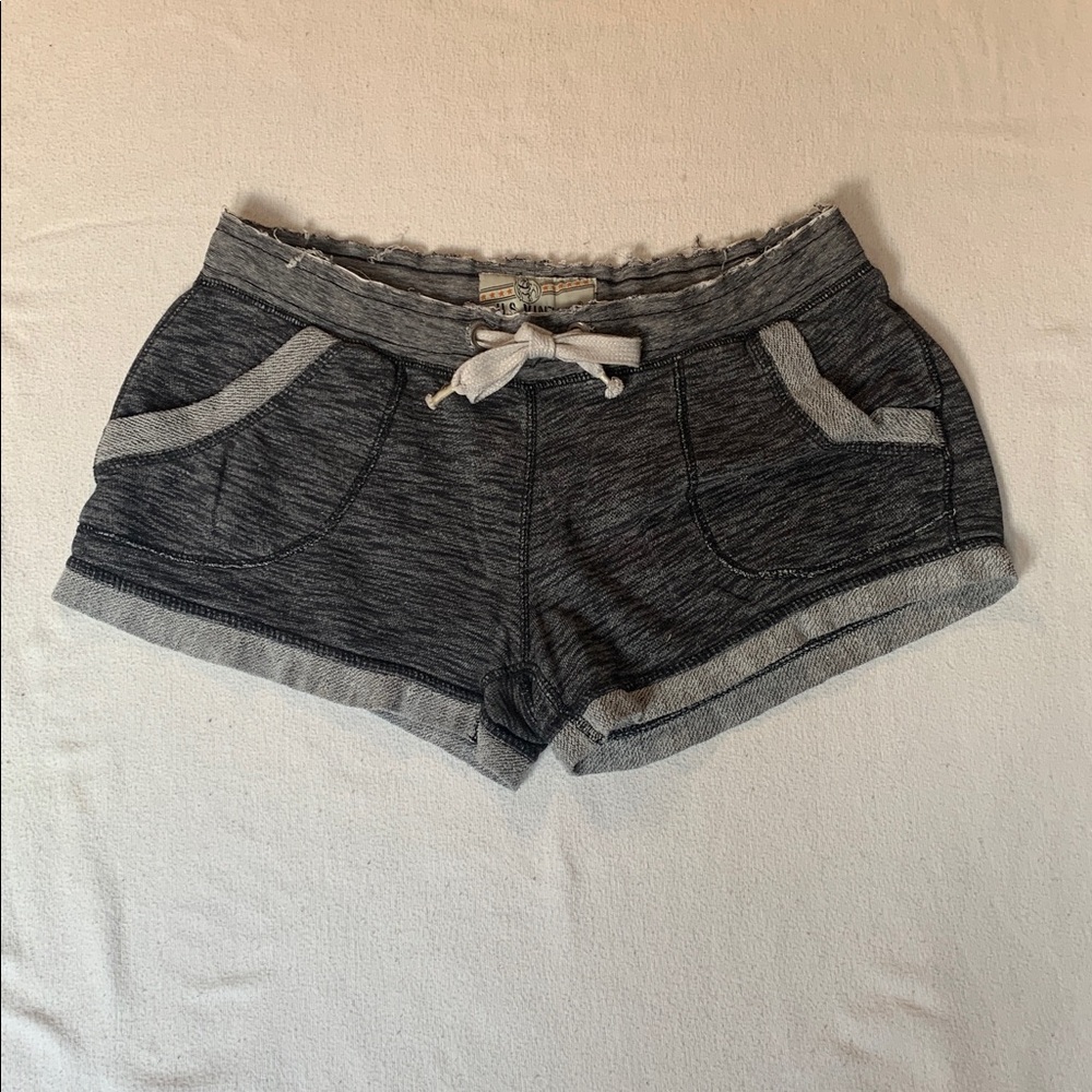 US VINTAGE Distressed Gray Drawstring Women’s Shorts